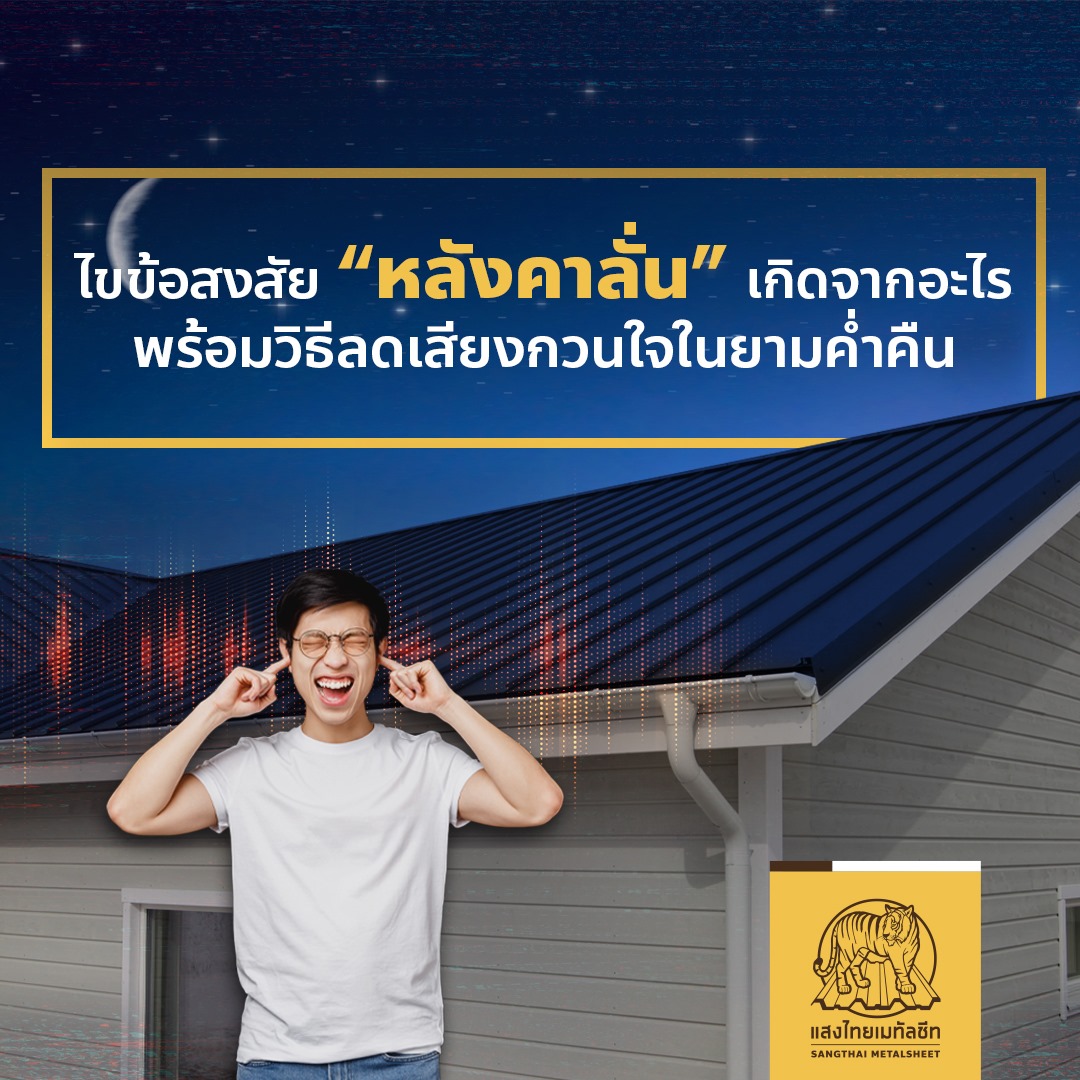 ไขข้อสงสัย “หลังคาเมทัลชีทลั่น” เกิดจากอะไรพร้อมวิธีลดเสียง