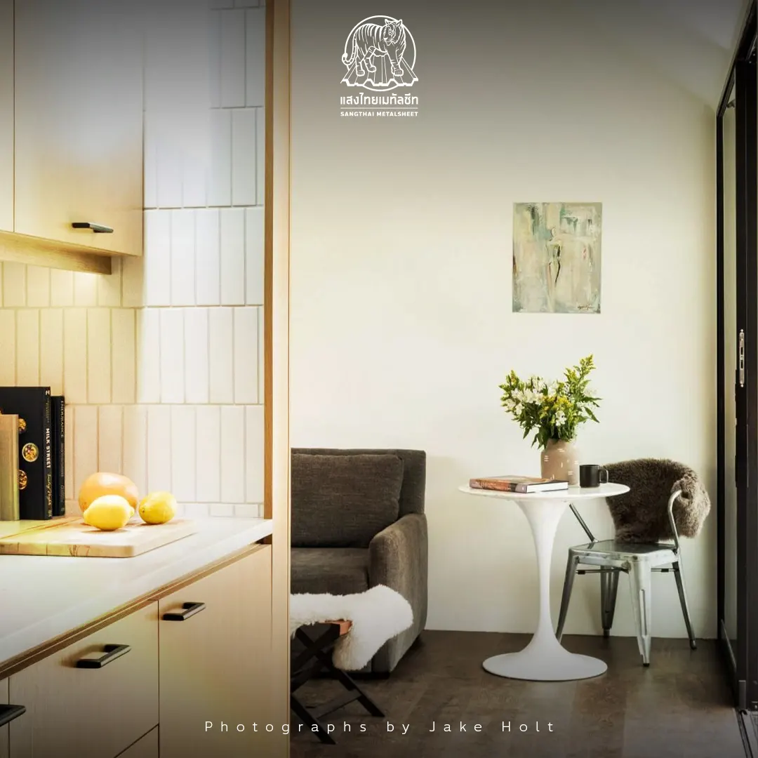 พื้นที่ภายในของบ้าน Concrete Casita