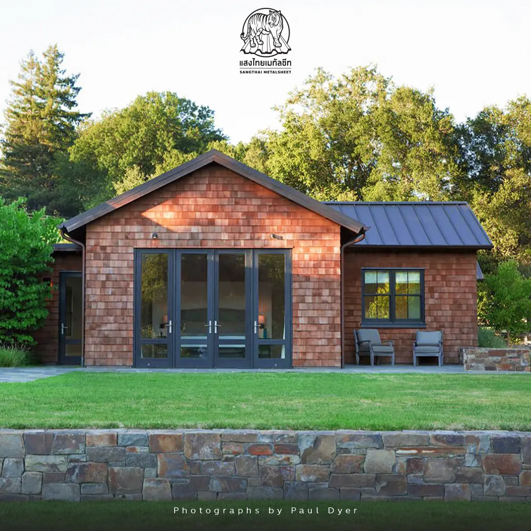 Westridge Residence ไอเดียบ้านหรูด้วยการดีไซน์จาก แผ่นเมทัลชีท