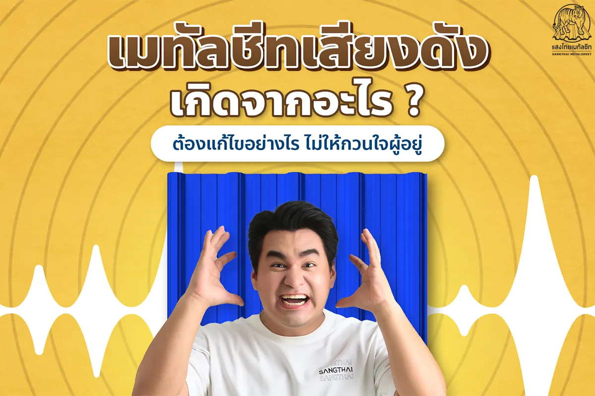 เมทัลชีทเสียงดัง เกิดจากอะไร ต้องแก้ไขแบบไหน ไม่ให้กวนใจผู้อยู่