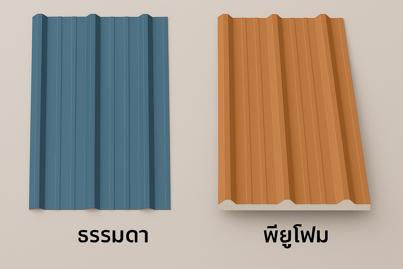 เมทัลชีท PU Foam ดีกว่า เมทัลชีทแบบเปลือย ในเรื่องของอายุการใช้งานอย่างไร? 