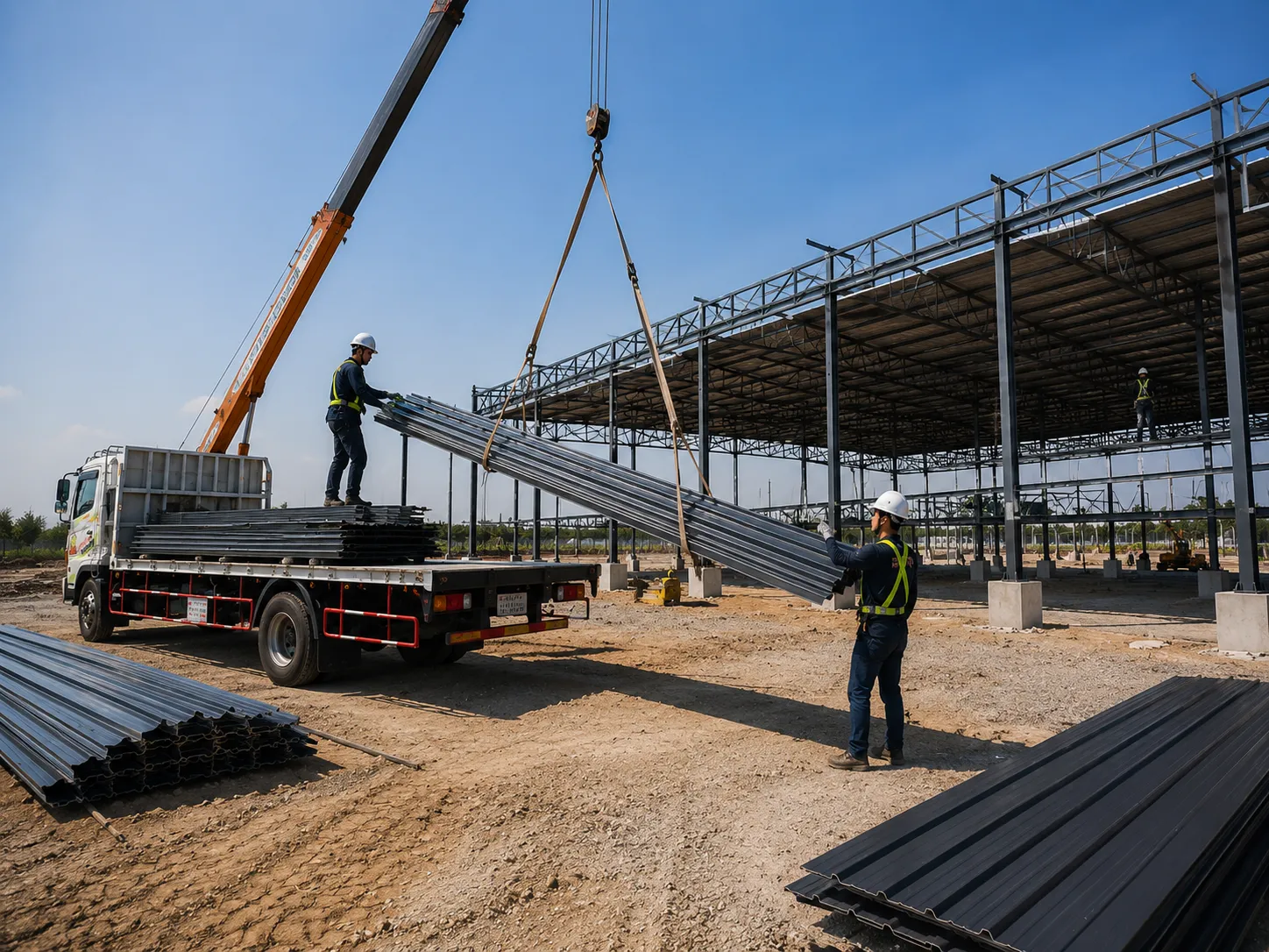 บริการยกเครื่องรีดลอนหน้างาน หรือ On-site Roll Forming จากแสงไทยเมทัลชีท