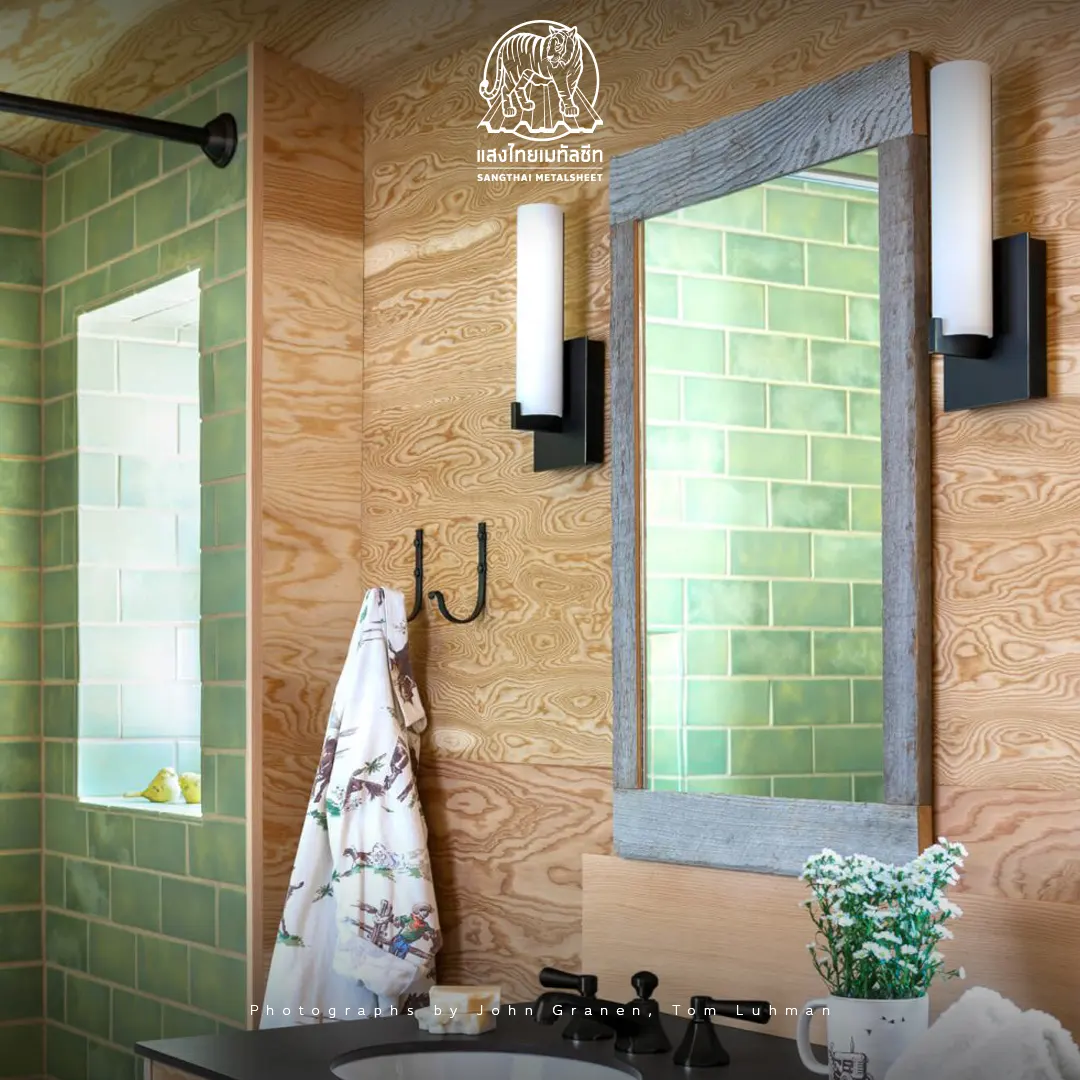 เพิ่มความ Cozy ภายในกระท่อม Metalsheet ด้วยไอเดียผนังบ้านลายไม้